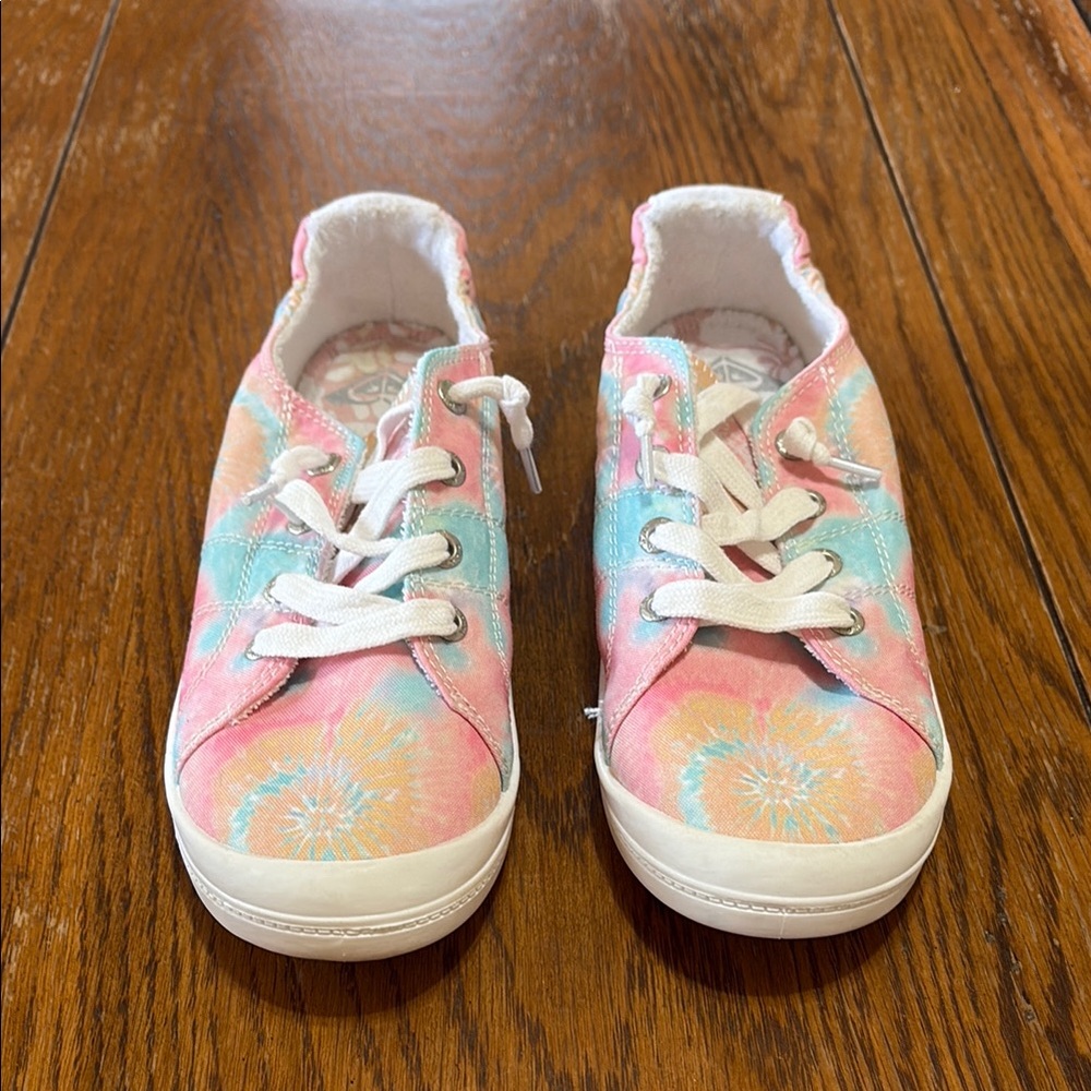 Roxy Pink and Blue Casual Sneakers